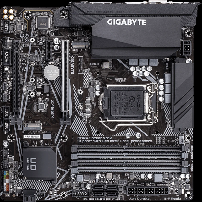 Mainboard Gigabyte Z490M - LGA 1200 - NEW