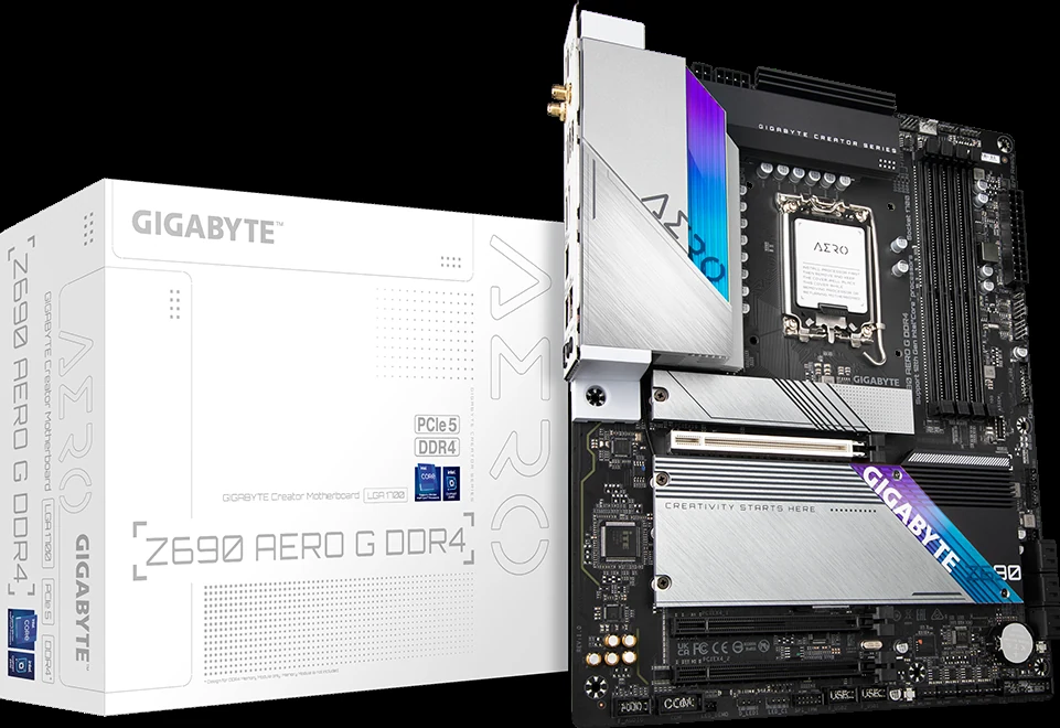 Mainboard Gigabyte Z690 Aero G DDR4 - 4 Khe RAM DDR4 - LGA 1700 - NEW