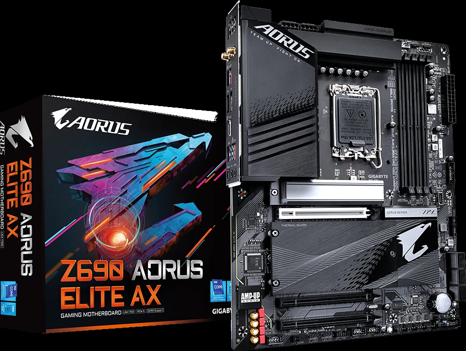 Mainboard Gigabyte Z690 AORUS Elite AX - 4 Khe RAM DDR5 - LGA 1700 - NEW