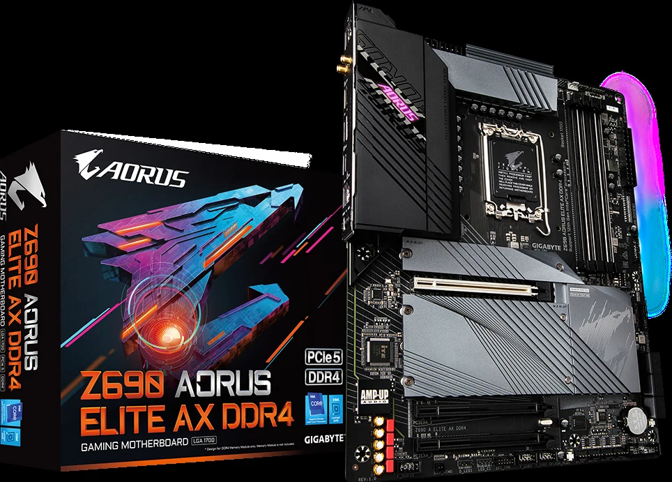 Mainboard Gigabyte Z690 AORUS Elite AX DDR4 - 4 Khe RAM DDR4 - LGA 1700 - NEW