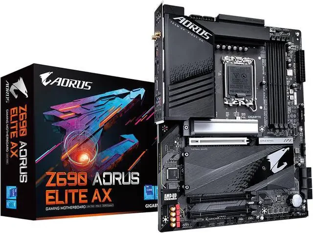 Mainboard Gigabyte Z690 AORUS Elite AX DDR4 V2 - 4 Khe RAM DDR4 - LGA 1700 - NEW