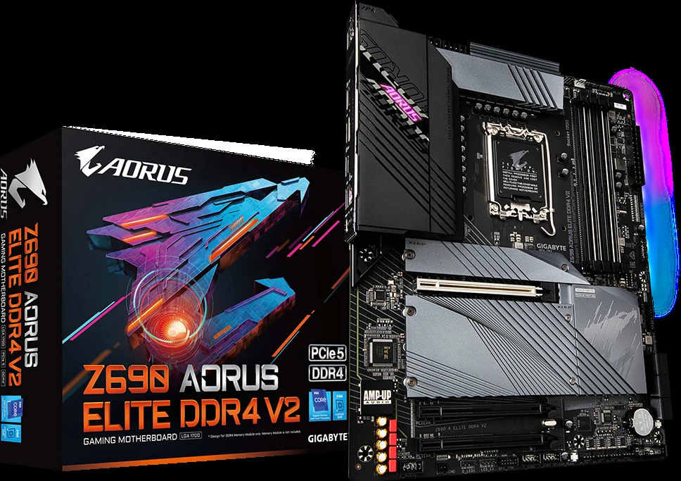 Mainboard Gigabyte Z690 AORUS Elite DDR4 V2 - 4 Khe RAM DDR4 - LGA 1700 - NEW