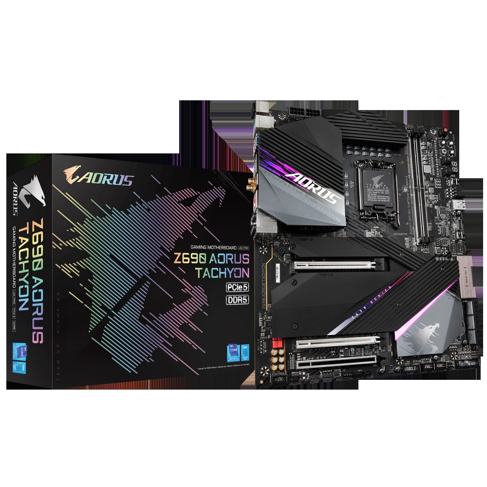 Mainboard Gigabyte Z690 AORUS Tachyon - 2 Khe RAM DDR5 - LGA 1700 - NEW