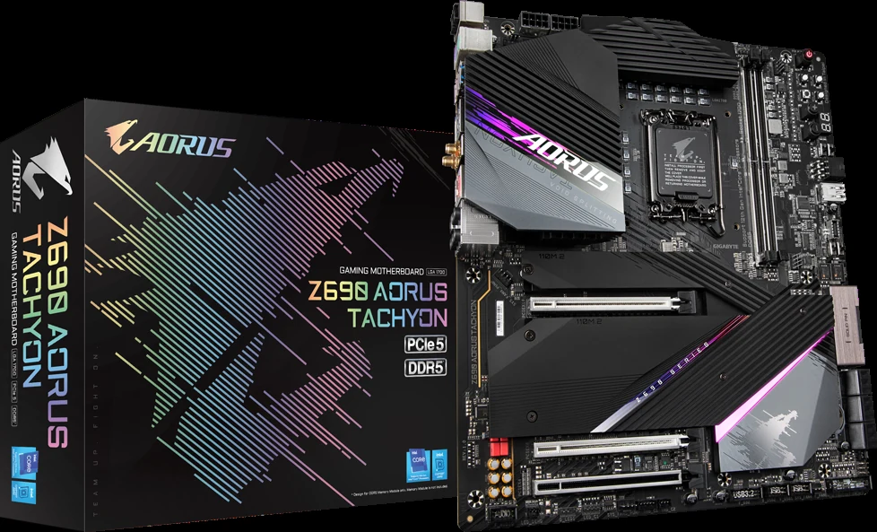 Mainboard Gigabyte Z690 AORUS Tachyon - 2 Khe RAM DDR5 - LGA 1700 - NEW