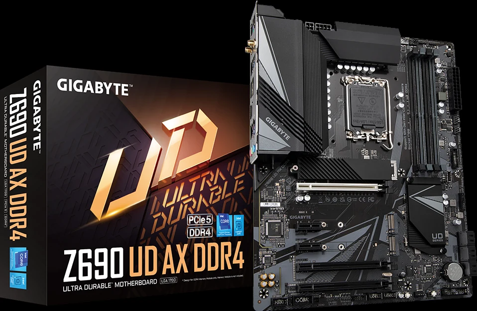 Mainboard Gigabyte Z690 UD AX DDR4 - 4 Khe RAM DDR4 - LGA 1700 - NEW
