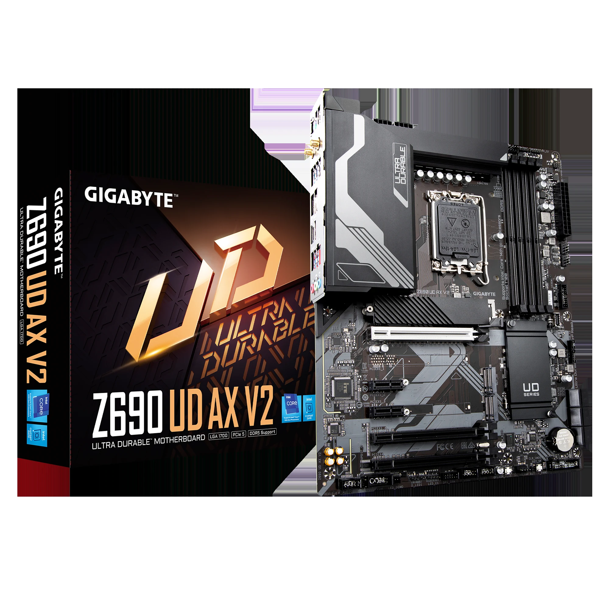 Mainboard Gigabyte Z690 UD AX V2 - 4 Khe RAM DDR5 - LGA 1700 - NEW