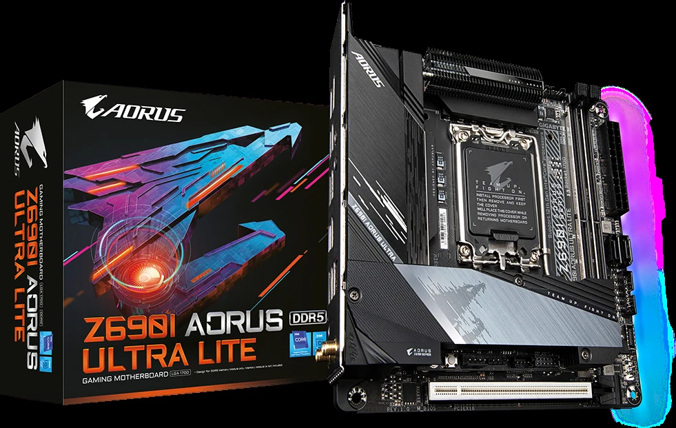 Mainboard Gigabyte Z690I AORUS Ultra Lite - 2 Khe RAM DDR5 - LGA 1700 - NEW