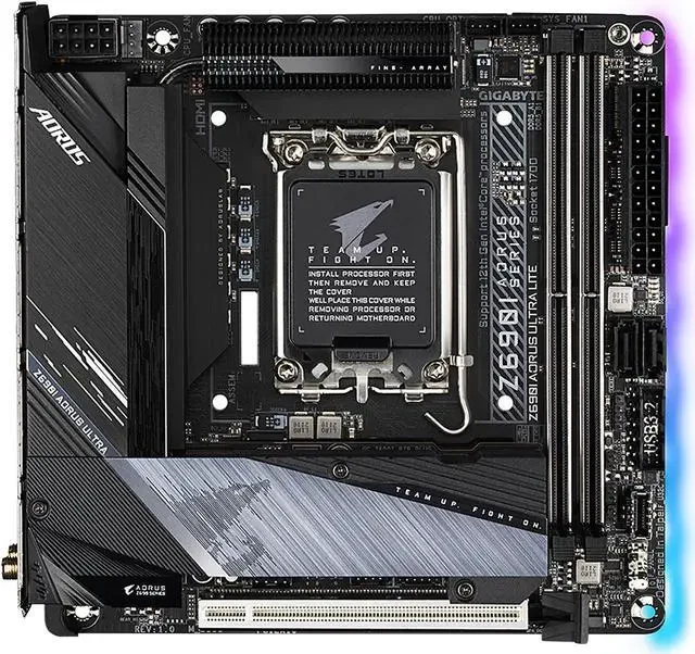Mainboard Gigabyte Z690I AORUS Ultra Lite - 2 Khe RAM DDR5 - LGA 1700 - NEW