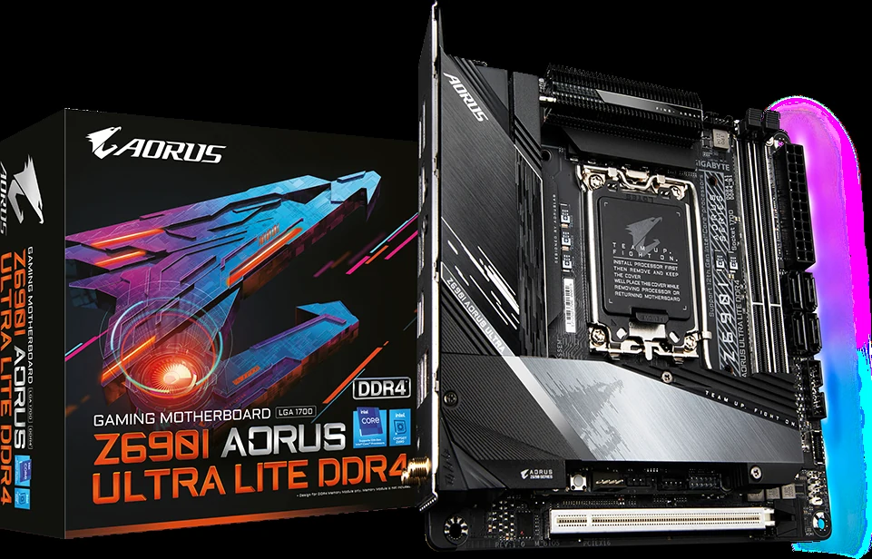 Mainboard Gigabyte Z690I AORUS Ultra Lite DDR4 - 2 Khe RAM DDR4 - LGA 1700 - NEW