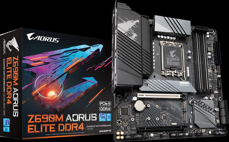 Mainboard Gigabyte Z690M AORUS Elite DDR4 - 4 Khe RAM DDR4 - LGA 1700 - NEW