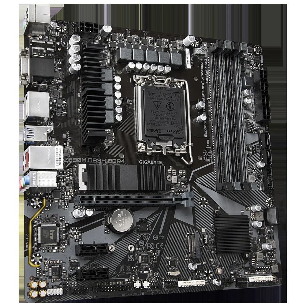 Mainboard Gigabyte Z690M DS3H DDR4 - 4 Khe RAM DDR4 - LGA 1700 - NEW