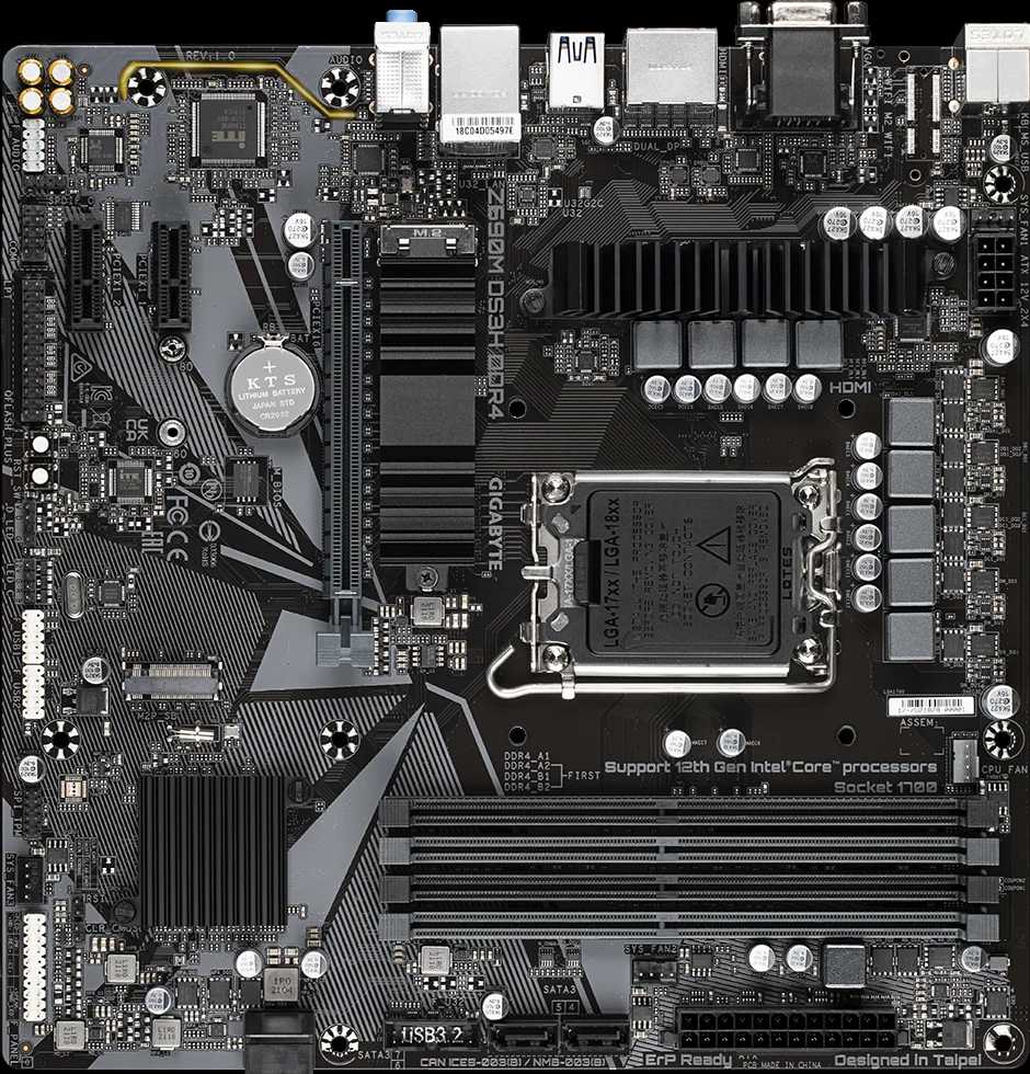 Mainboard Gigabyte Z690M DS3H DDR4 - 4 Khe RAM DDR4 - LGA 1700 - NEW