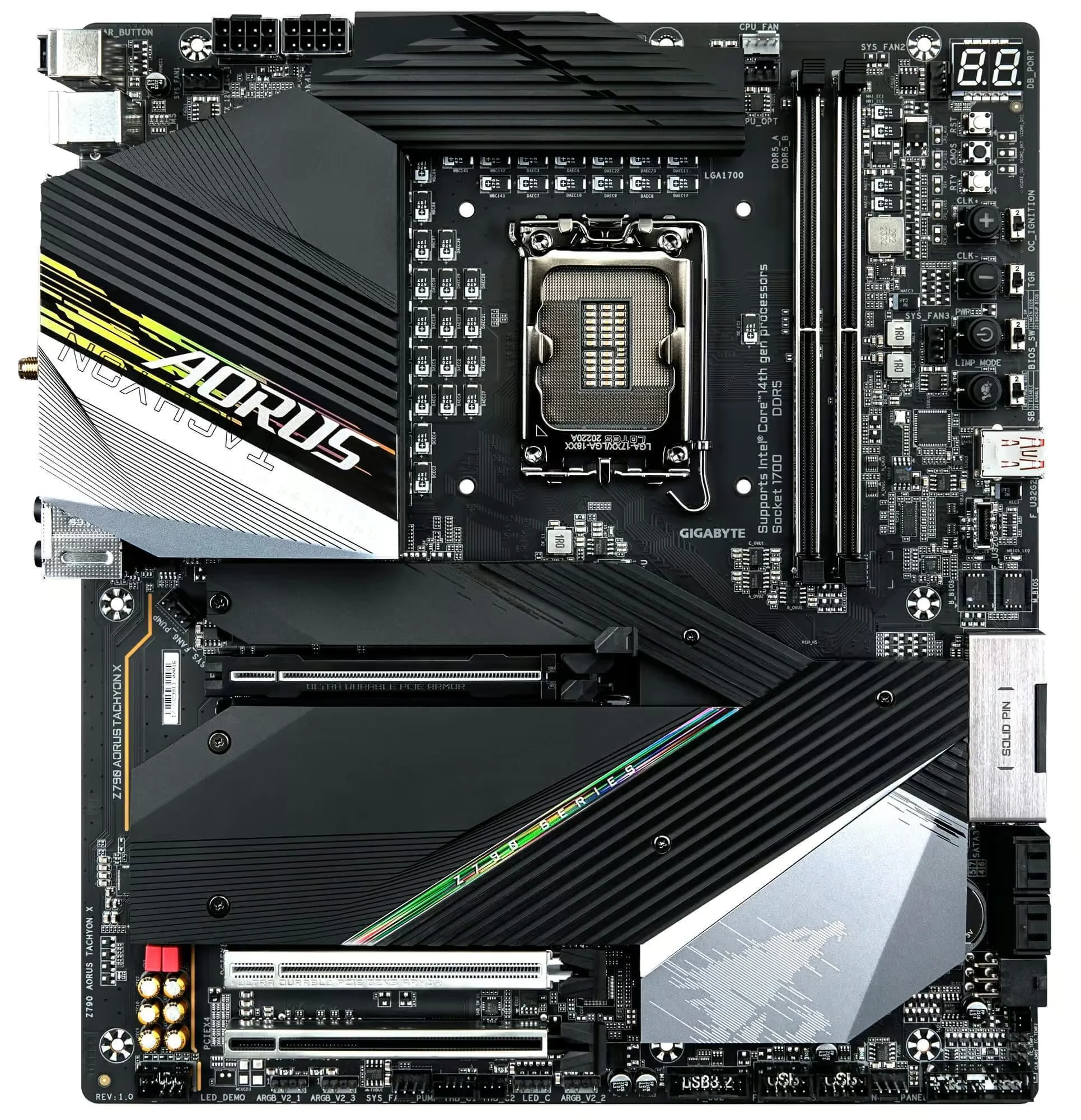 Mainboard Gigabyte Z790 AORUS Tachyon X - 2 Khe RAM DDR5 - LGA 1700 - NEW
