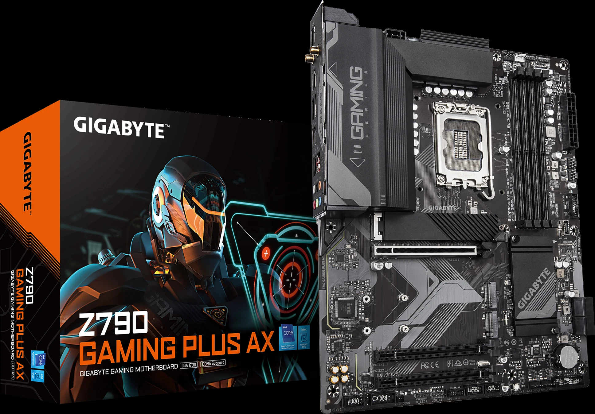 Mainboard Gigabyte Z790 Gaming Plus AX - 4 Khe RAM DDR5 - LGA 1700 - NEW