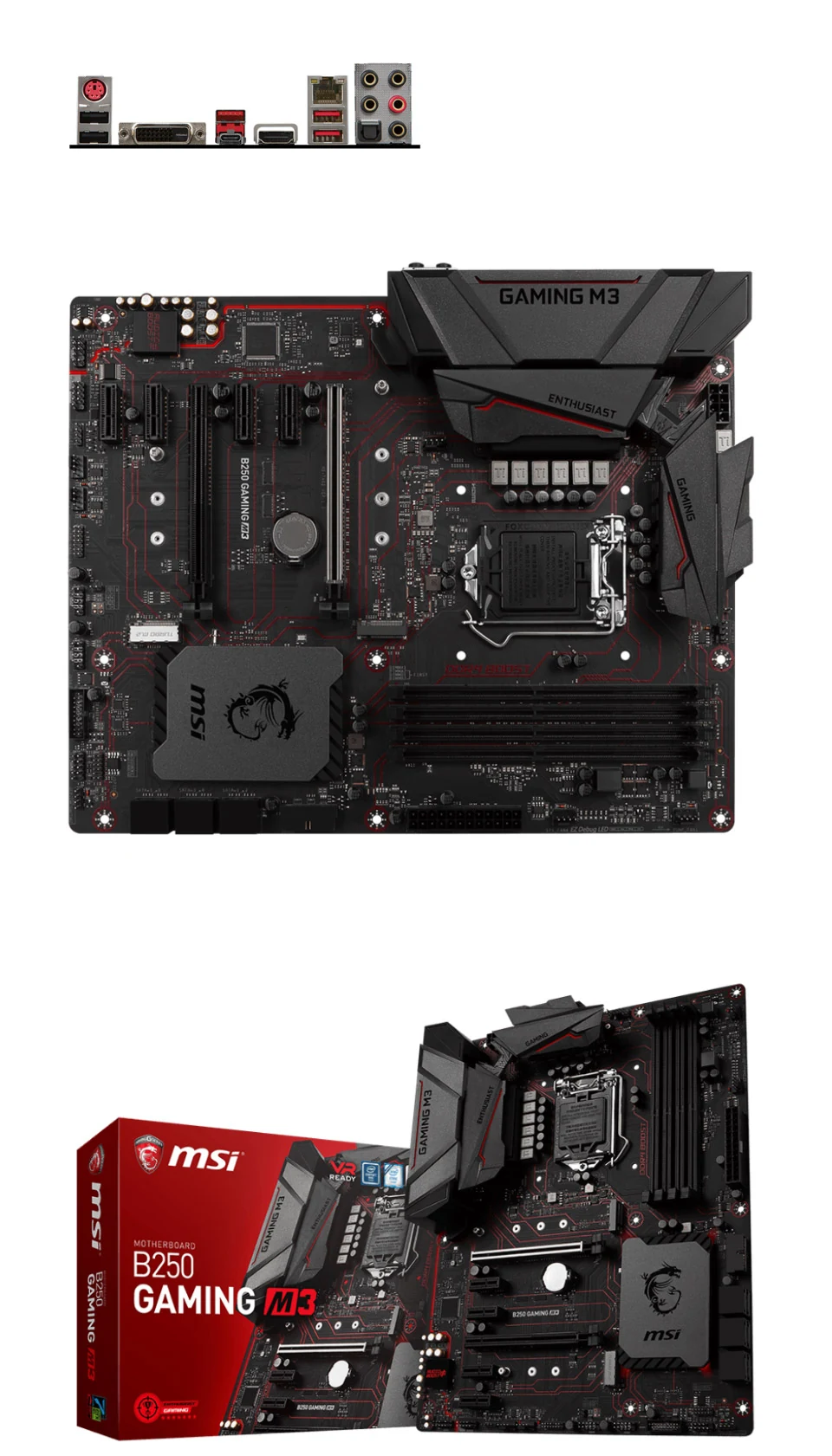 Mainboard MSI B250 GAMING M3 - LGA 1151 - NEW