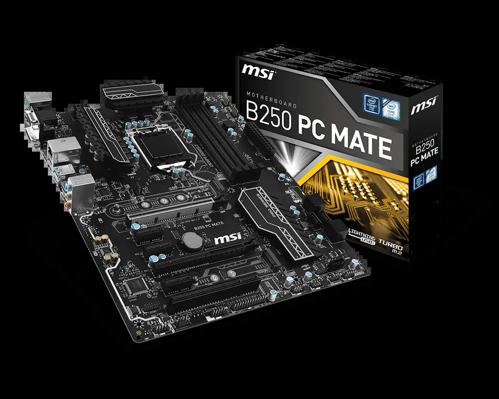 Mainboard MSI B250 PC MATE - LGA 1151 - NEW