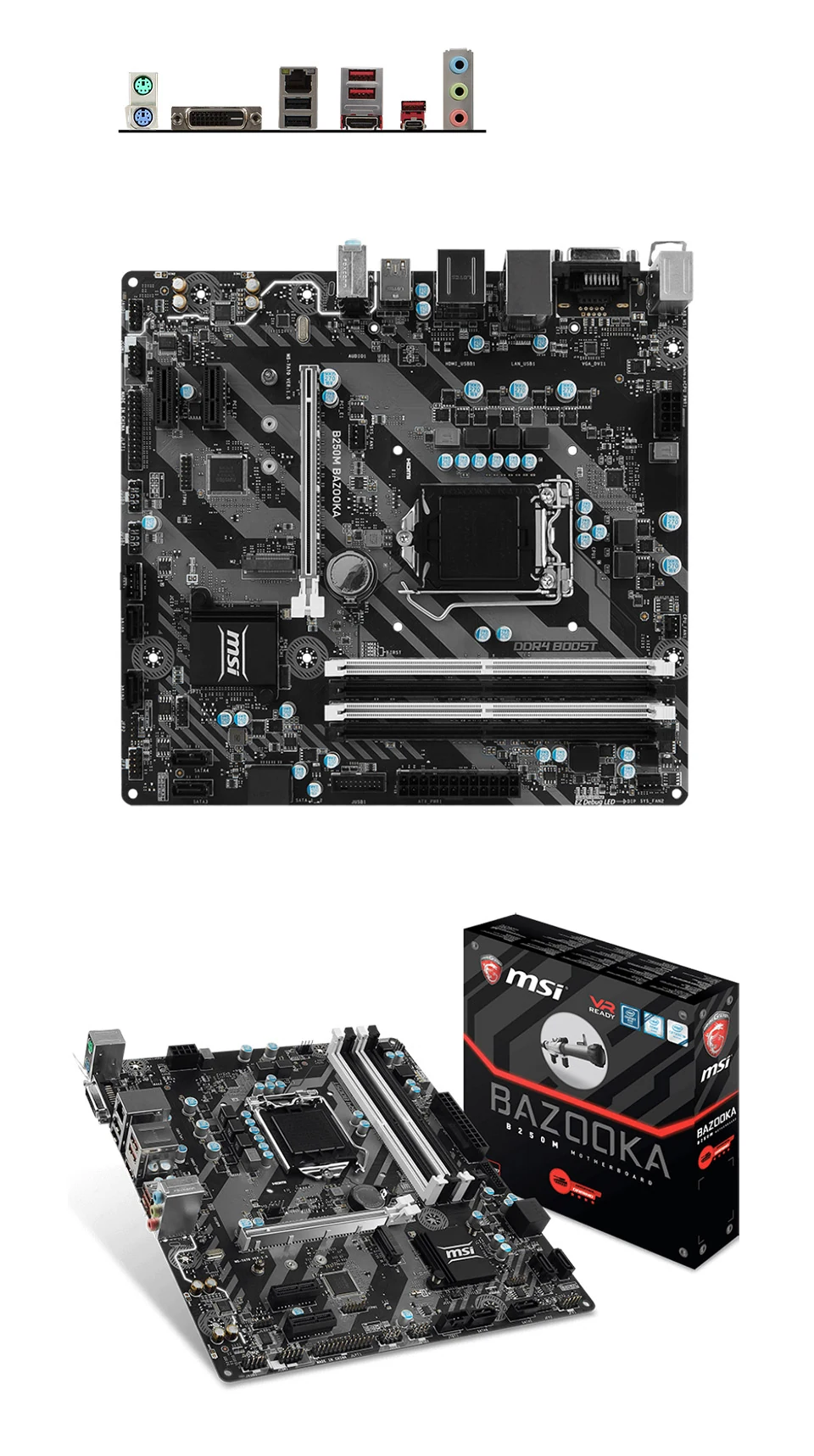 Mainboard MSI B250M BAZOOKA - LGA 1151 - NEW