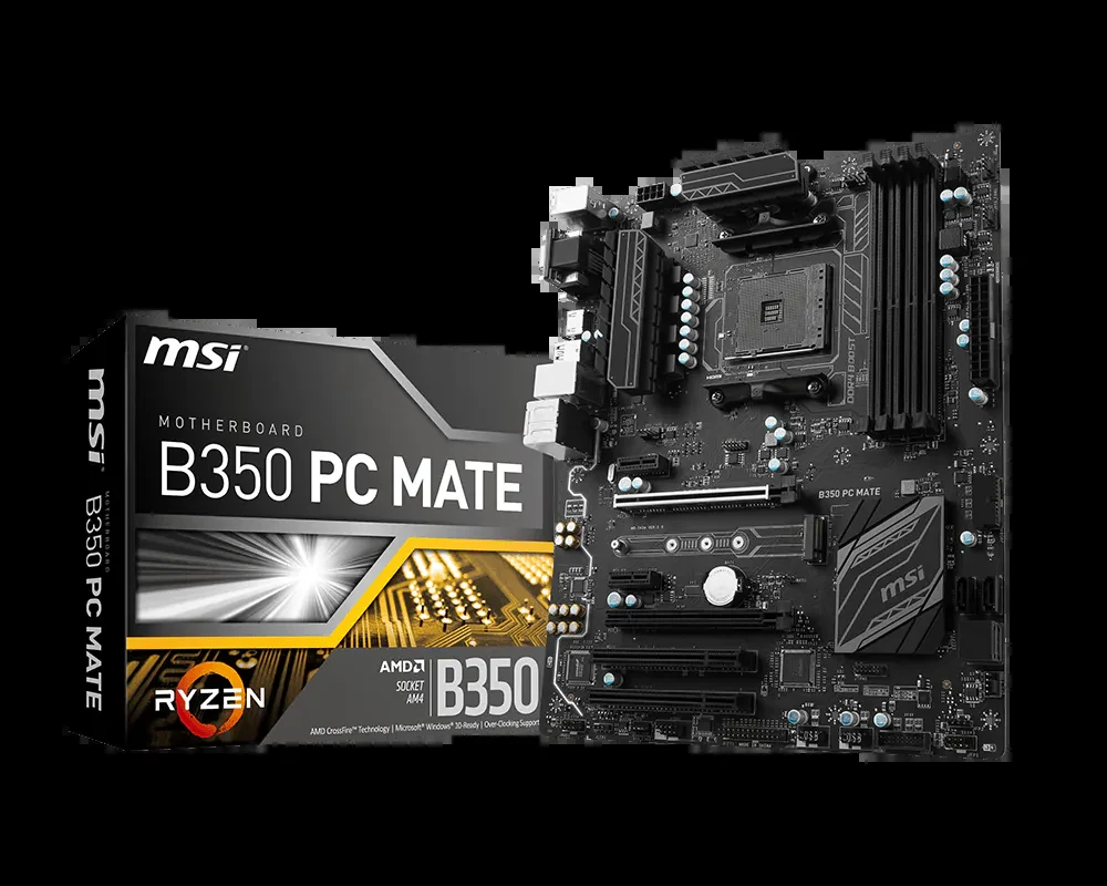 Mainboard MSI B350 PC MATE - AM4 - NEW