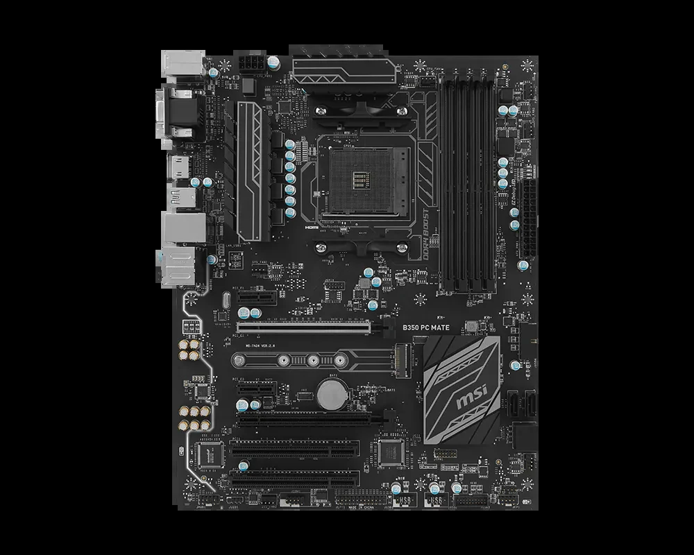 Mainboard MSI B350 PC MATE - AM4 - NEW