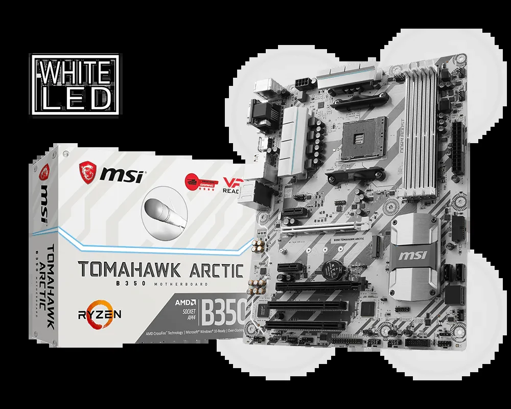Mainboard MSI B350 TOMAHAWK ARCTIC - AM4 - NEW