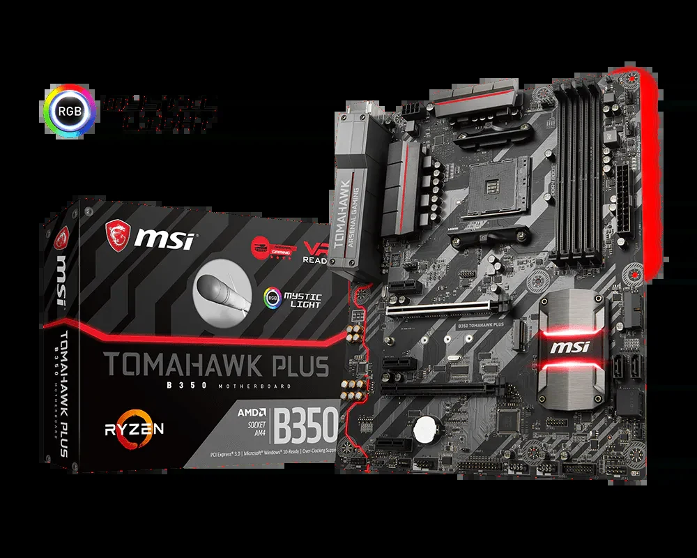 Mainboard MSI B350 TOMAHAWK PLUS - AM4 - NEW