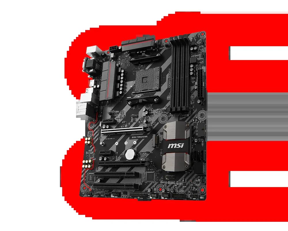 Mainboard MSI B350 TOMAHAWK PLUS - AM4 - NEW