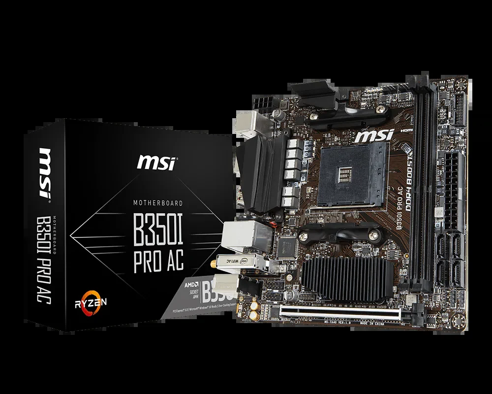 Mainboard MSI B350I PRO AC - AM4 - NEW