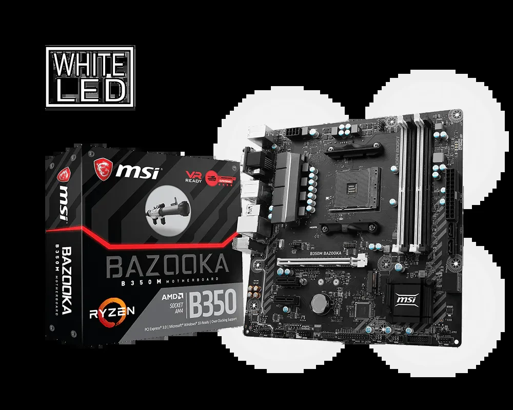 Mainboard MSI B350M BAZOOKA - AM4 - NEW