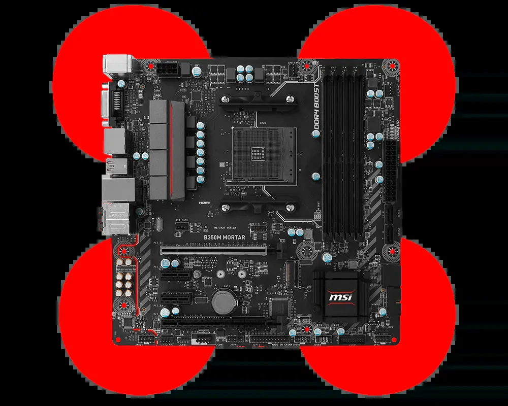 Mainboard MSI B350M MORTAR - AM4 - NEW