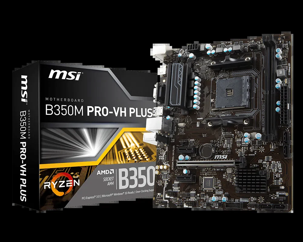 Mainboard MSI B350M PRO-VH PLUS - AM4 - NEW