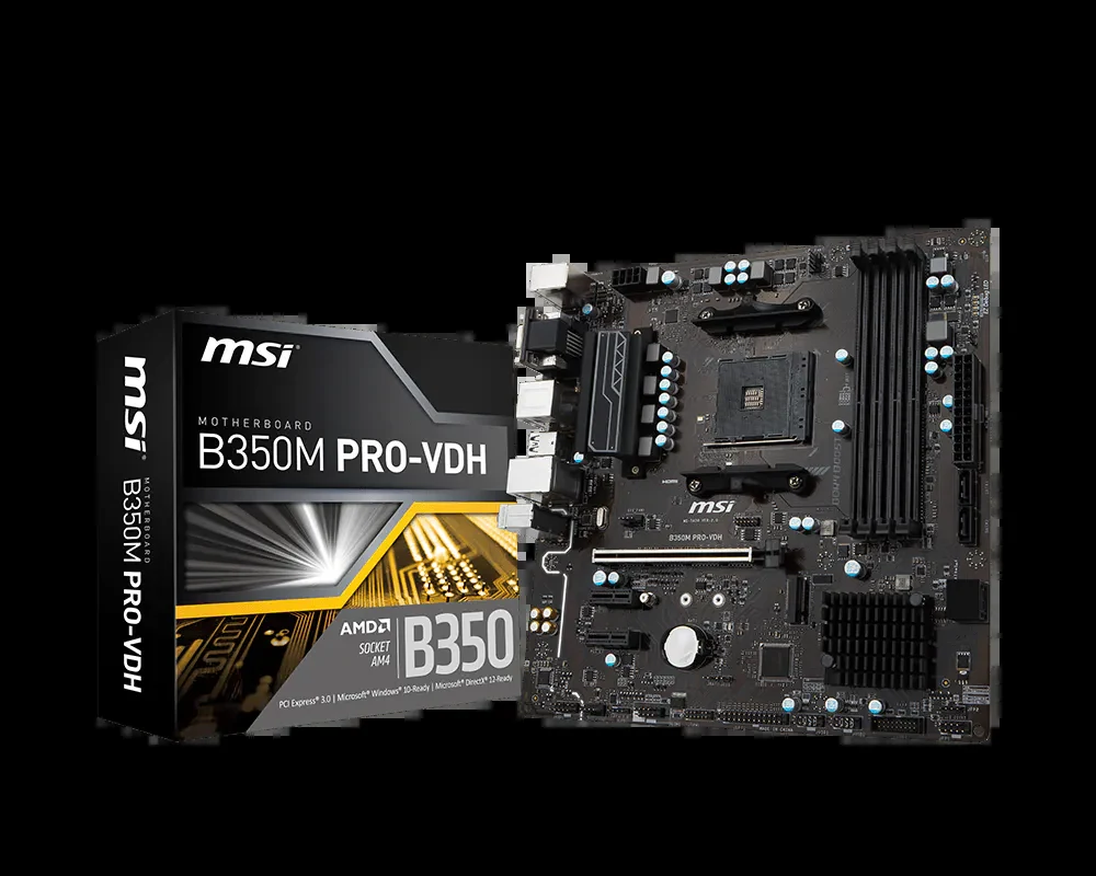 Mainboard MSI B350M PRO-VH PLUS - AM4 - NEW