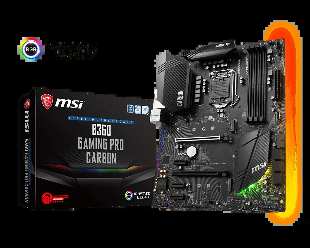 Mainboard MSI B360 GAMING PRO CARBON - LGA 1151 - NEW