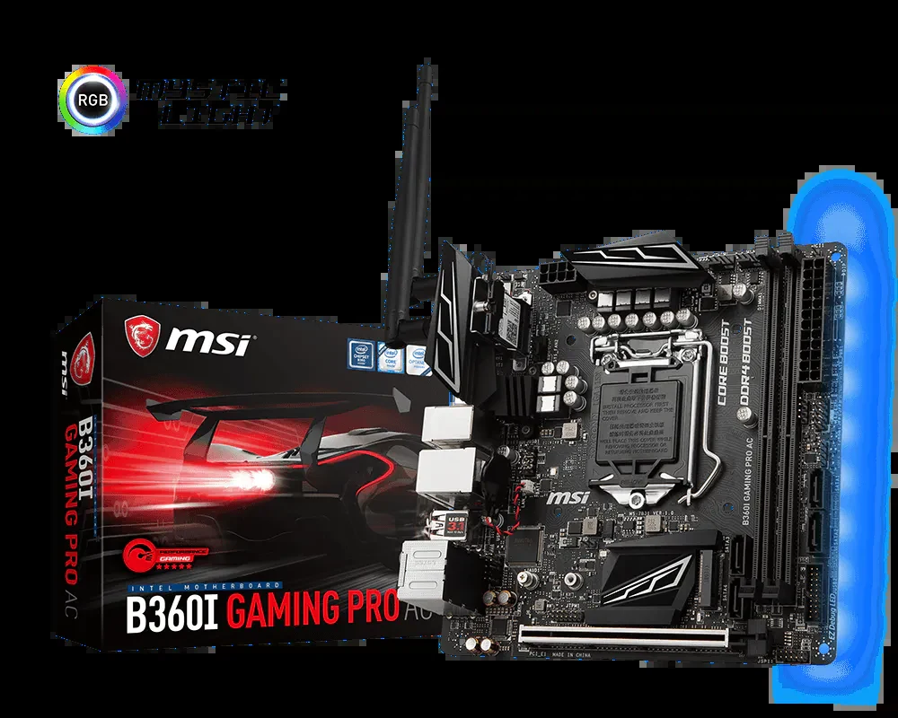 Mainboard MSI B360I GAMING PRO AC - LGA 1151 - NEW