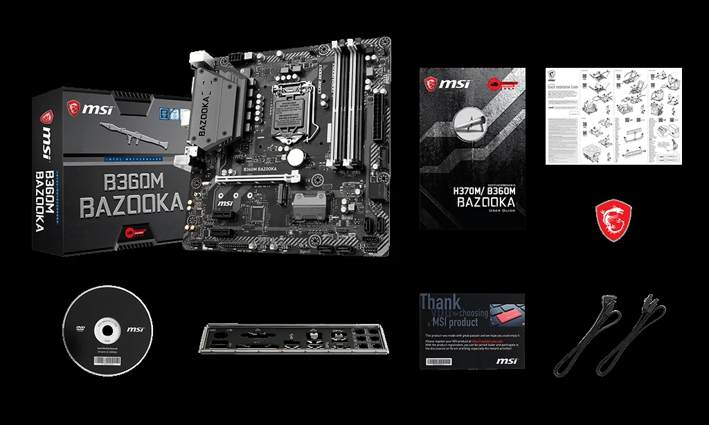 Mainboard MSI B360M BAZOOKA - LGA 1151 - NEW