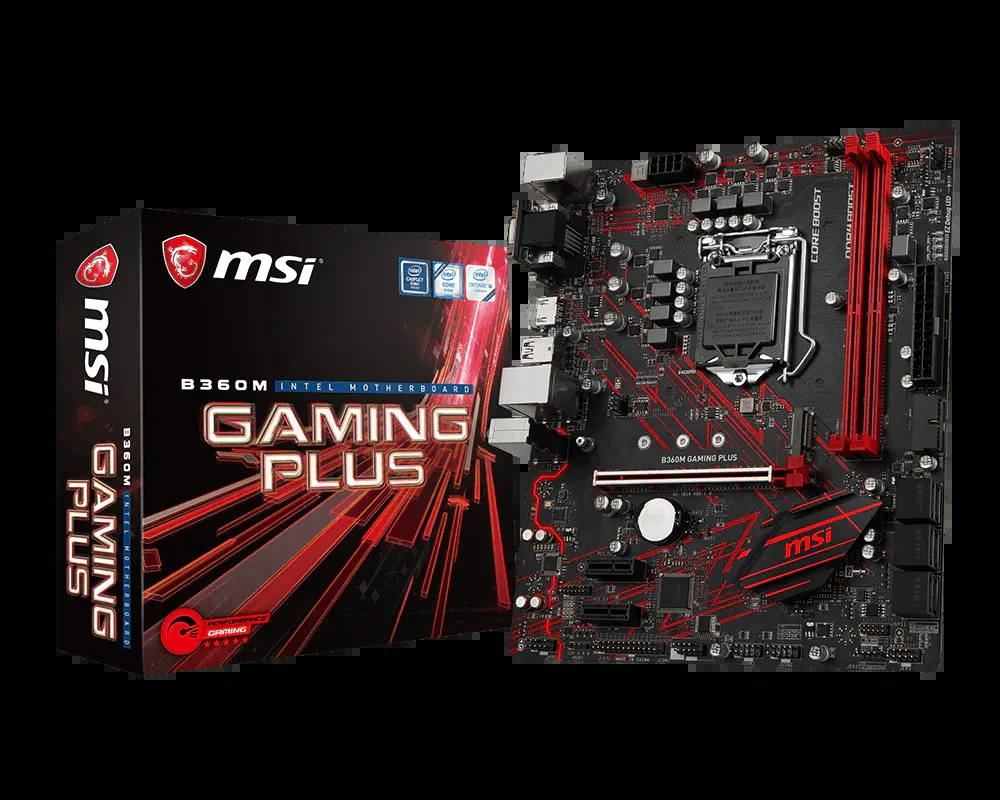 Mainboard MSI B360M GAMING PLUS - LGA 1151 - NEW