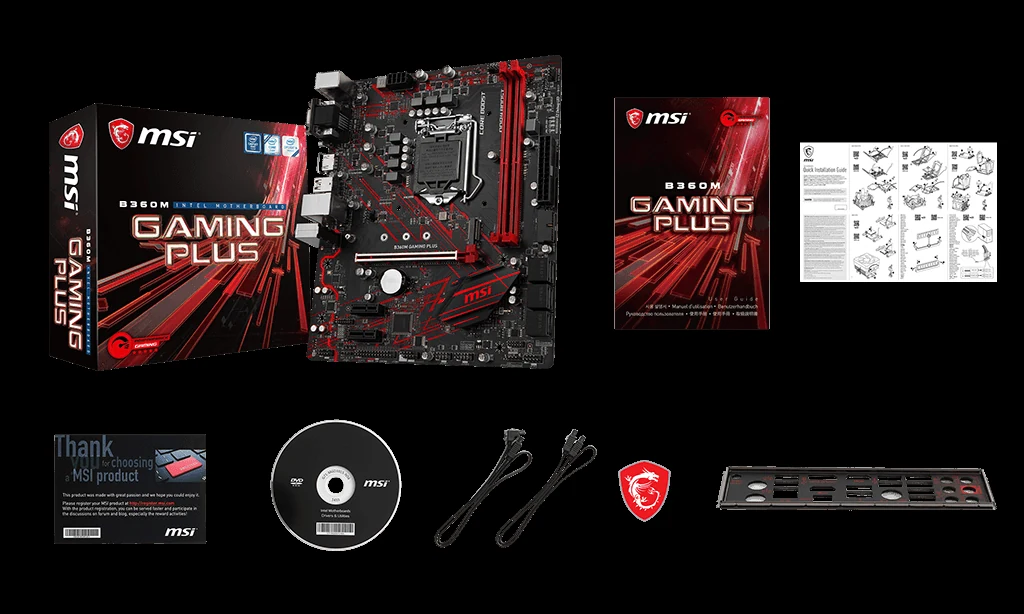 Mainboard MSI B360M GAMING PLUS - LGA 1151 - NEW