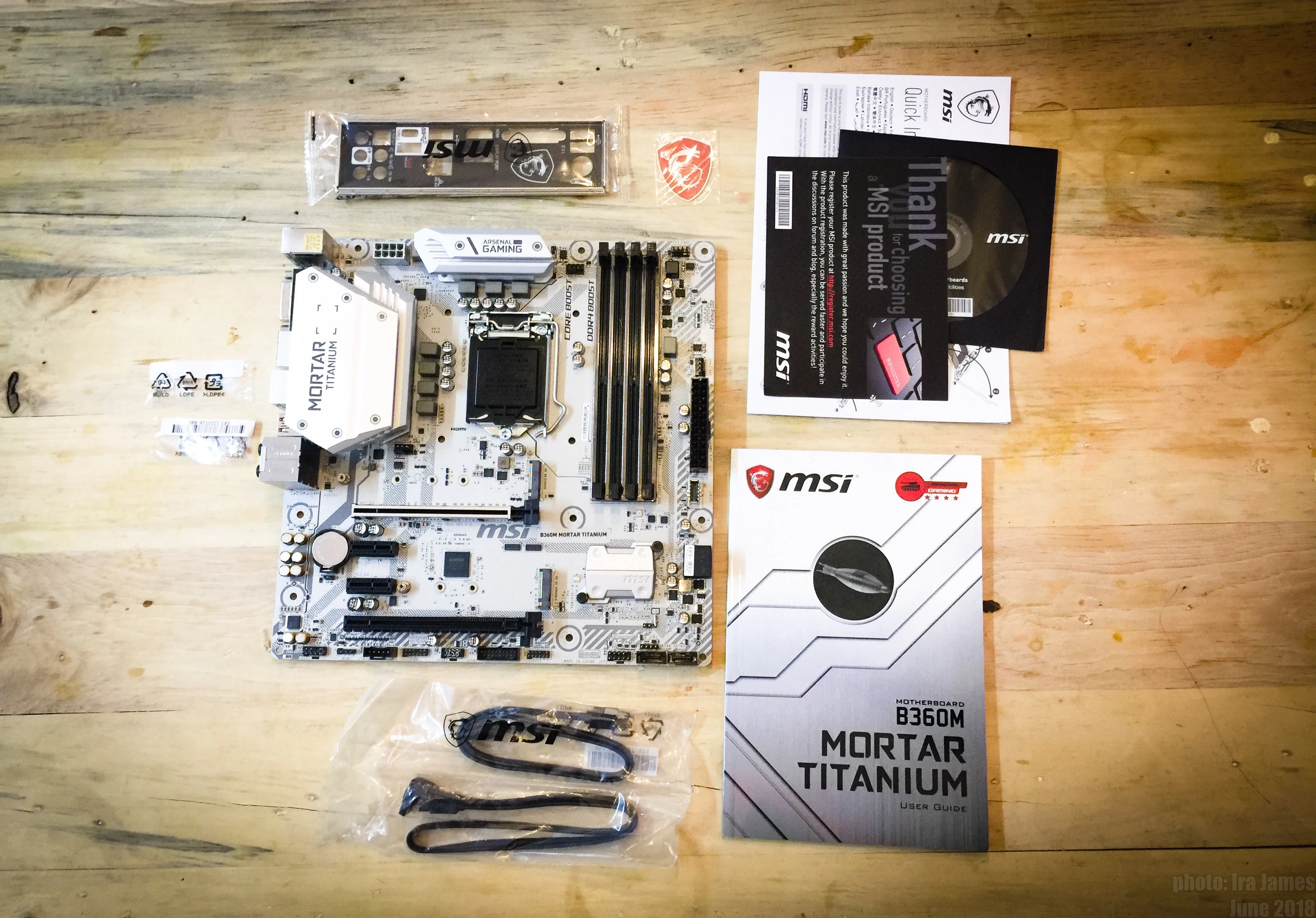 Mainboard MSI B360M MORTAR TITANIUM - LGA 1151 - NEW