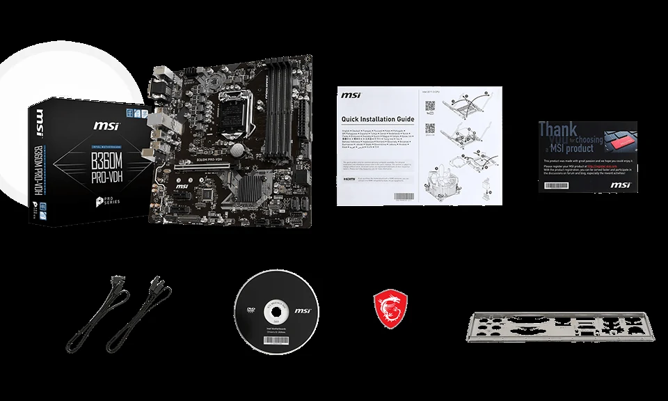 Mainboard MSI B360M PRO-VDH - LGA 1151 - NEW