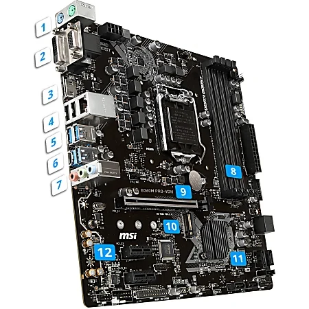 Mainboard MSI B360M PRO-VDH - LGA 1151 - NEW