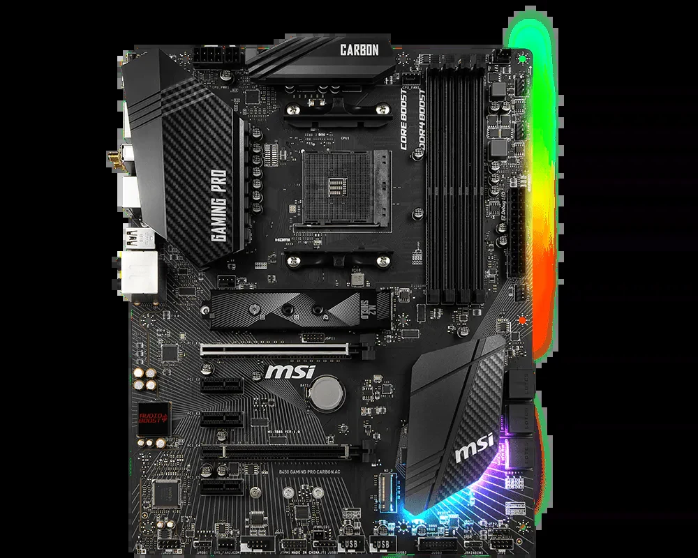 Mainboard MSI B450 GAMING PRO CARBON AC - AM4 - NEW