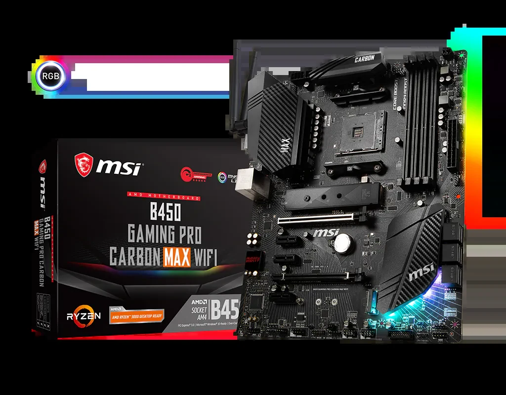 Mainboard MSI B450 GAMING PRO CARBON MAX WIFI - AM4 - NEW