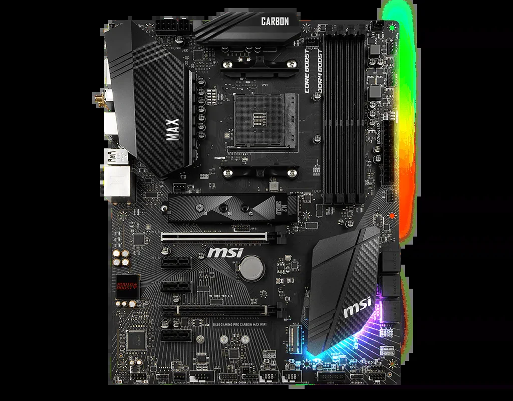 Mainboard MSI B450 GAMING PRO CARBON MAX WIFI - AM4 - NEW
