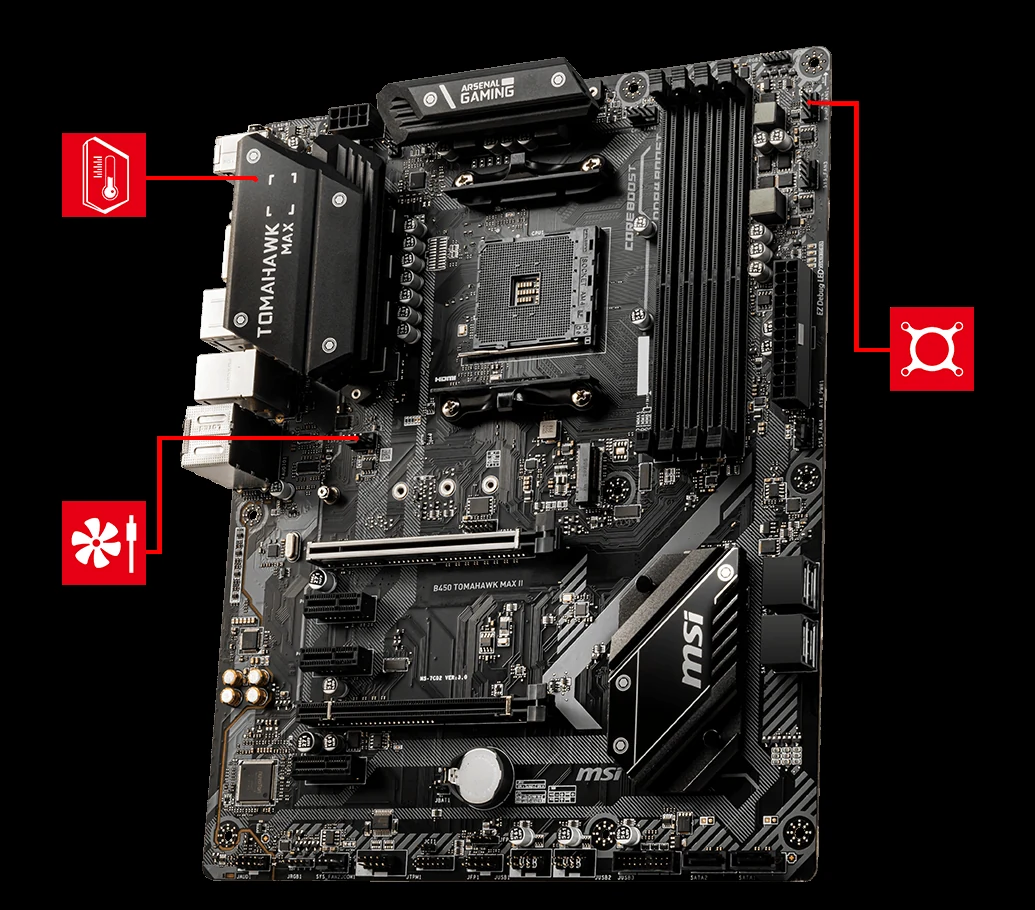 Mainboard MSI B450 TOMAHAWK - AM4 - NEW