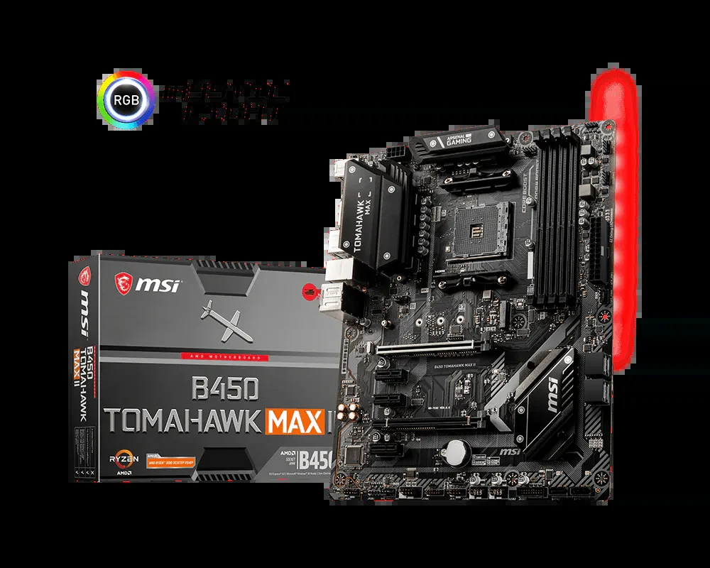 Mainboard MSI B450 TOMAHAWK MAX II - AM4 - NEW