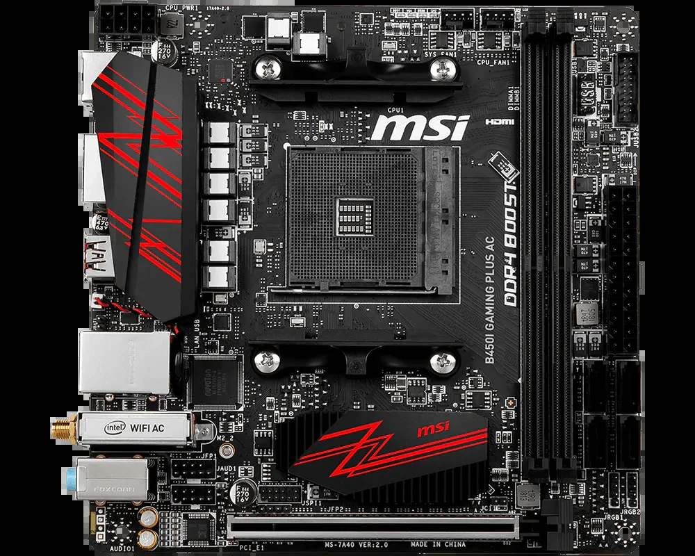 Mainboard MSI B450I GAMING PLUS AC - AM4 - NEW
