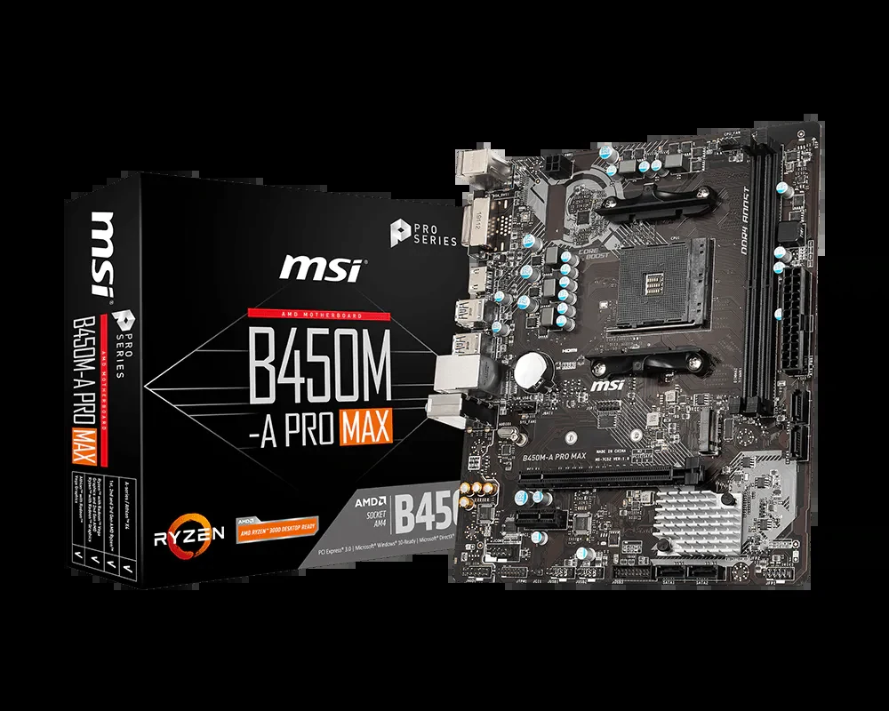 Mainboard MSI B450M-A PRO MAX - AM4 - NEW