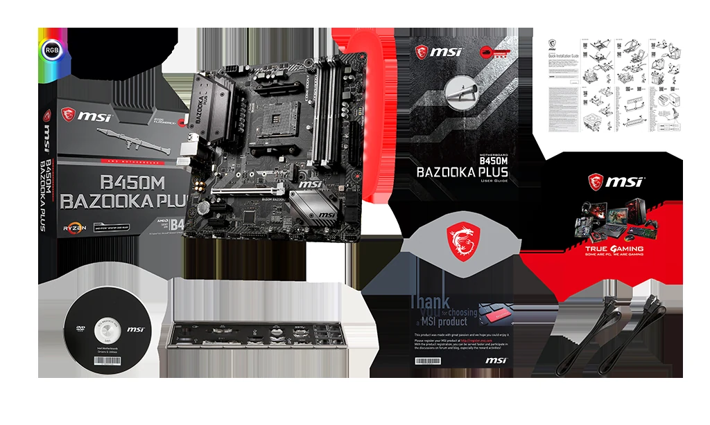 Mainboard MSI B450M BAZOOKA PLUS - AM4 - NEW