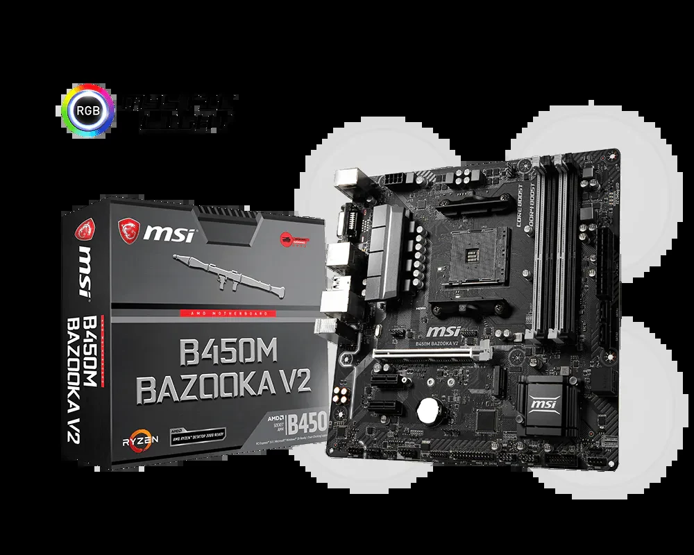 Mainboard MSI B450M BAZOOKA V2 - AM4 - NEW