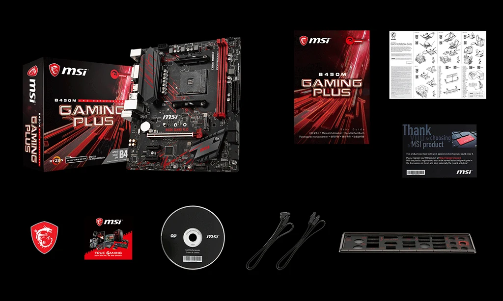 Mainboard MSI B450M GAMING PLUS - AM4 - NEW