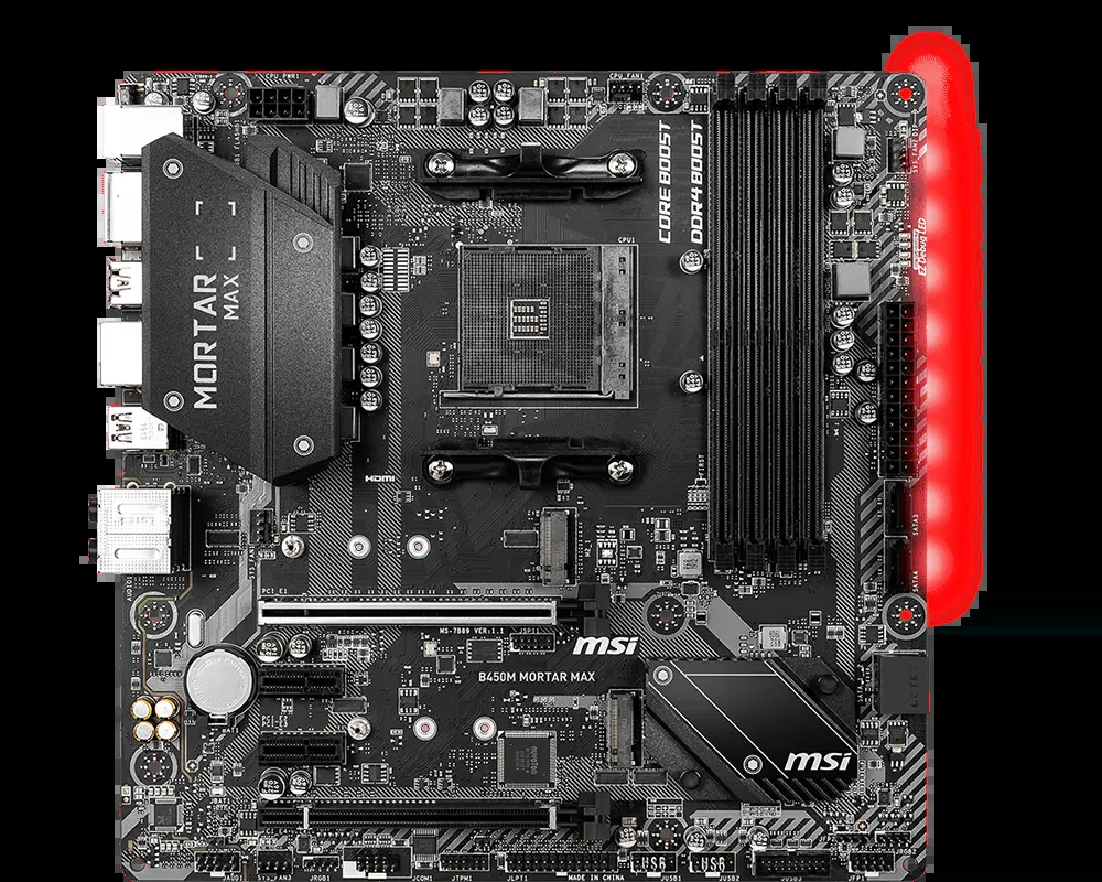 Mainboard MSI B450M MORTAR - AM4 - NEW